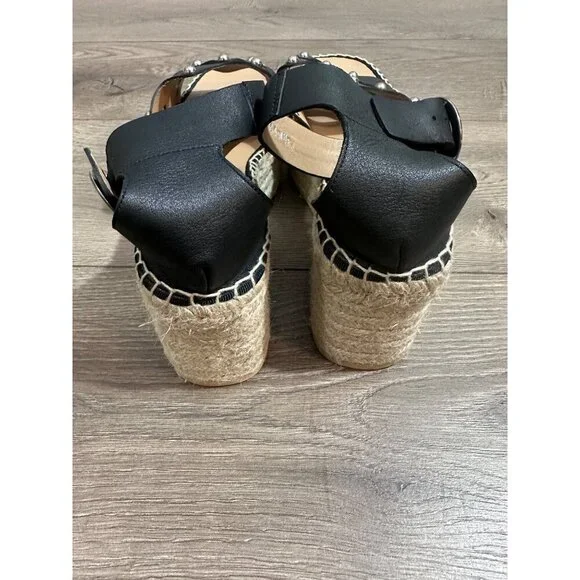 Aquatalia “BRIANNE” Studded Wedge Sandal 11 - Picture 5 of 12